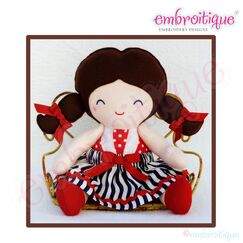 Posh and Proper - Doodley Dolls Tally Add On PDF Sewing & Embroidery Pattern
