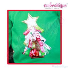 Ribbon Christmas Tree In The Hoop Design