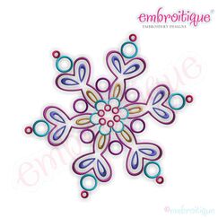 Sassy Snowflake 2 Embroidery Design