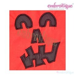 Scary Spooky Halloween Face Design