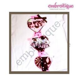 Shabby Sweet Ruched Heart Trio - Valentine's Day and Every Day