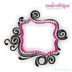 Simply Swirls Font Frame