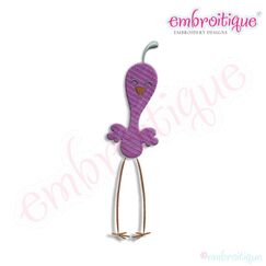 Skinny Birds - Tall Bird Embroidery Design