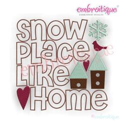Snow Place Like Home Bird House
