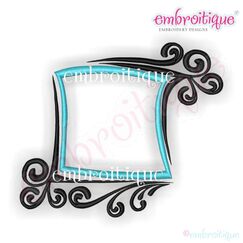 Swirly Fun Font Frame