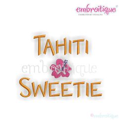 Tahiti Sweetie Tropical Summer Vacation Design