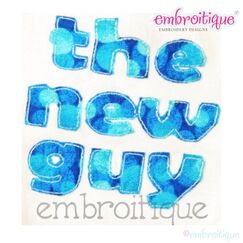The New Guy Baby Boy Raw Edge Applique