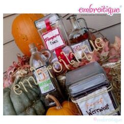 Witch Potion Bottle Labels