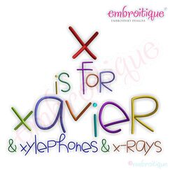 Xavier Monogram Font Set
