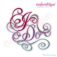 I Do Calligraphy Script Embroidery Design