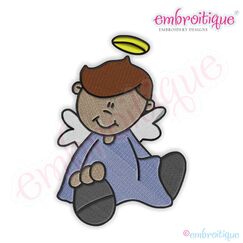 Boy Angels 1 Embroidery Design