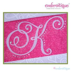 Charming Calligraphy Script Monogram Set - Large - CAPS ONLY - 7", 8", 9"