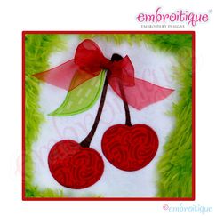 Cherries Applique - Large