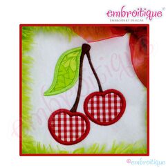 Cherries Applique - Small