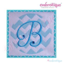 Chevron Circle Filled Embroidery Design - Small