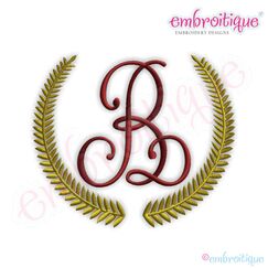Classic Wreath Monogram Frame