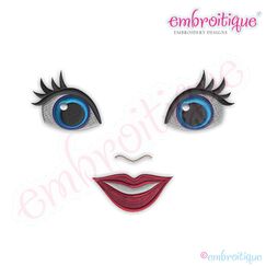 Doodley Doll Face 12 - several sizes included
