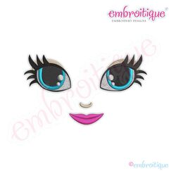 Doodley Doll Face 21 - several sizes included