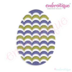 Fancy Easter Egg 32 Filled Embroidery Design