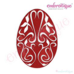 Fancy Easter Egg 33 Filled Embroidery Design