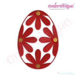 Fancy Easter Egg 43 Filled Embroidery Design