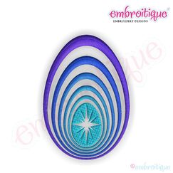 Fancy Easter Egg 29 Filled Embroidery Design
