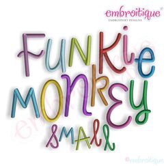 Funkie Monkey Monogram Font Set - Small - .5" - 3.5"