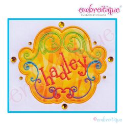Hadley Applique Font Frame - Large