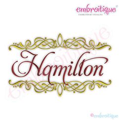 Hamilton Font Frame - Large