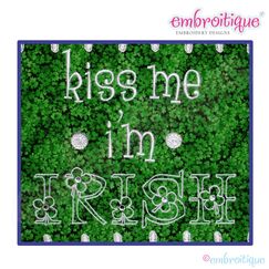 Kiss Me I'm Irish St Patrick's Day Design