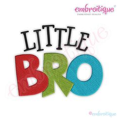 Little Bro Fill Stitch Embroidery Design