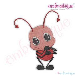 Little Love Bug Filled Embroidery Design