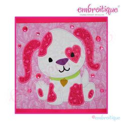 Love Puppy Applique - Large