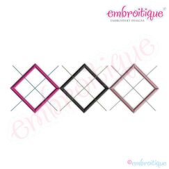 Argyle Outline Embroidery Design