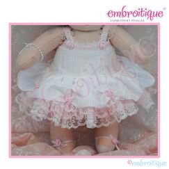 Posh and Proper - Doodley Dolls Flower Girl Dress Add-On PDF Sewing Pattern