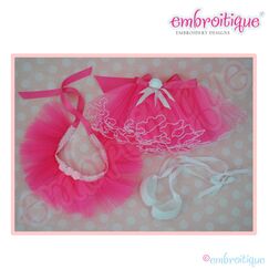 Posh and Proper - Doodley Dolls Tutus and Ballet Shoes Add-On PDF Sewing Pattern
