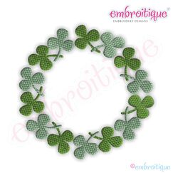 Shamrock Circle Font Frame - Small