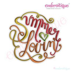 Summer Lovin Embroidery Design