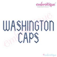 Washington Monogram Font Set - Small