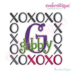XOXO Font Frame - Large