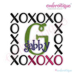 XOXO Font Frame - Small