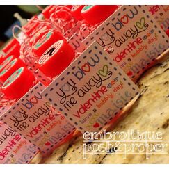 Posh and Proper - You Blow Me Away Valentine - Printable Bubble Tag