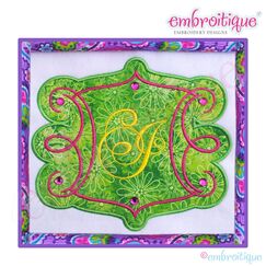 Allen Applique Font Frame