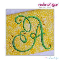 Charming Calligraphy Script Monogram Set - Medium CAPS ONLY - 3", 3.5", 4"