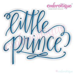 Little Prince Hand Lettered Calligraphy Baby Boy