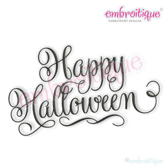 Happy Halloween Fancy Calligraphy Script