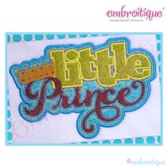 Little Prince with Crown Applique