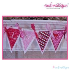 Love Perfectly Posh Pennant Banner