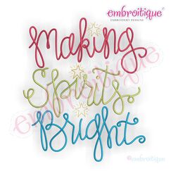 Making Spirits Bright - Christmas Holiday Design