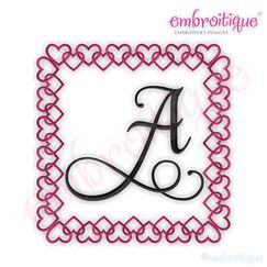 Adorable Outlined Heart Front Frame